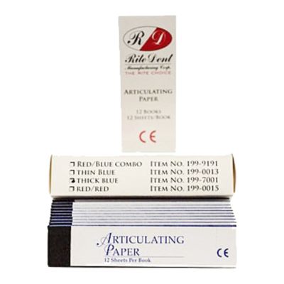 Papel articular recto bicolor rojo/azul (Bausch/Machtig)