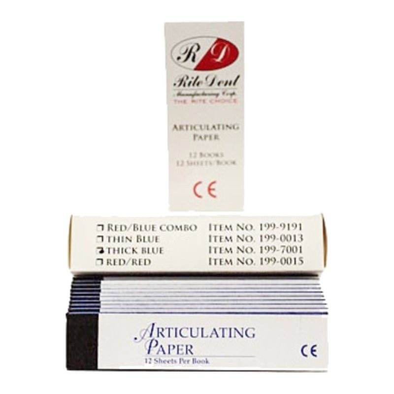 Papel articular recto bicolor rojo/azul (Bausch/Machtig)
